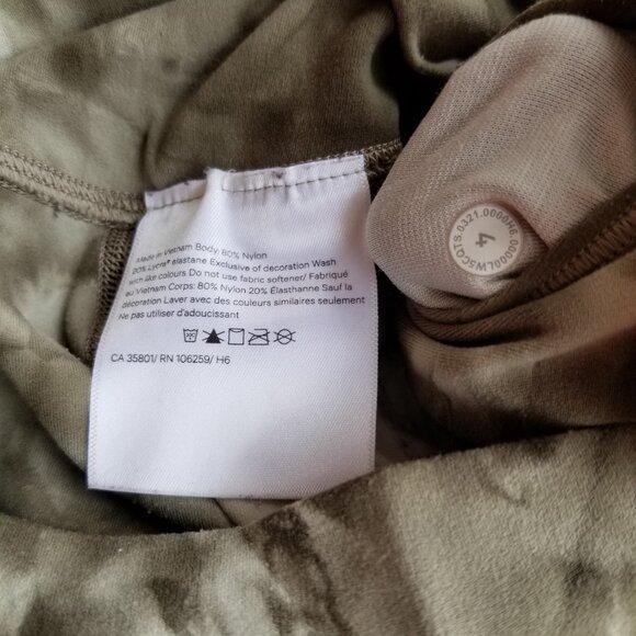 Lululemon Align Pant 25" Diamond Dye Light Sage Army Green Dark Olive, size 4 - Picture 8 of 10